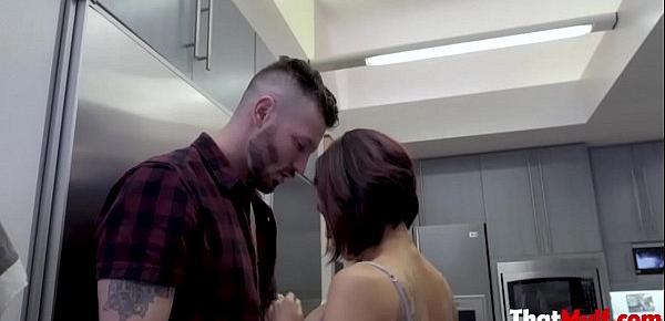  Sloppy MILF Kissing And Fucking In The Kitchen- Ryder Skye
